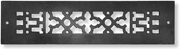 2 by 12 inch cast iron vent cover