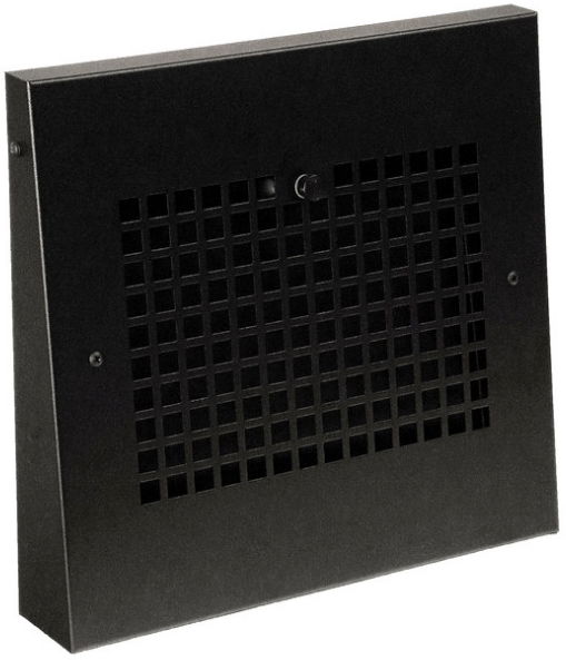 Classic grid gravity vent cover in black