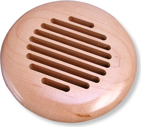 surface mount slotted style high velocity vent cover in maple