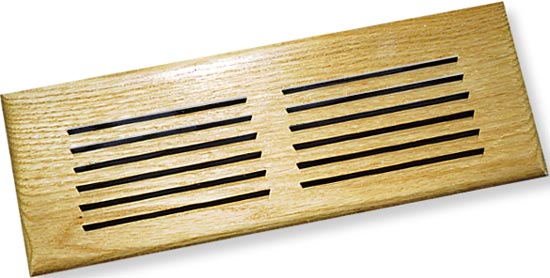 one piece style quick ship wood vent cover