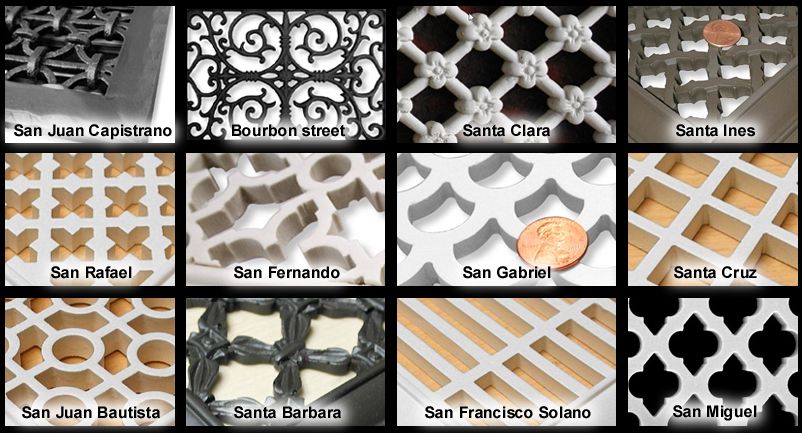 composite of resin grilles