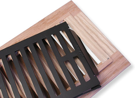 Rickenbacker flush mount wood vent cover closeup 6