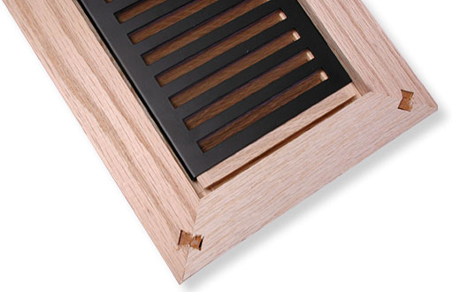 Rickenbacker flush mount wood vent cover closeup 1