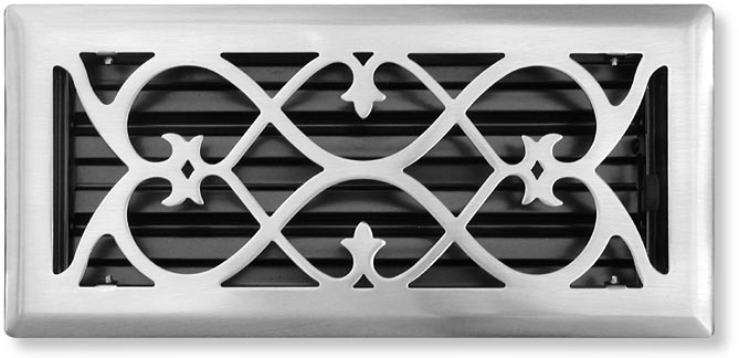 summit vent cover in brushed nickel