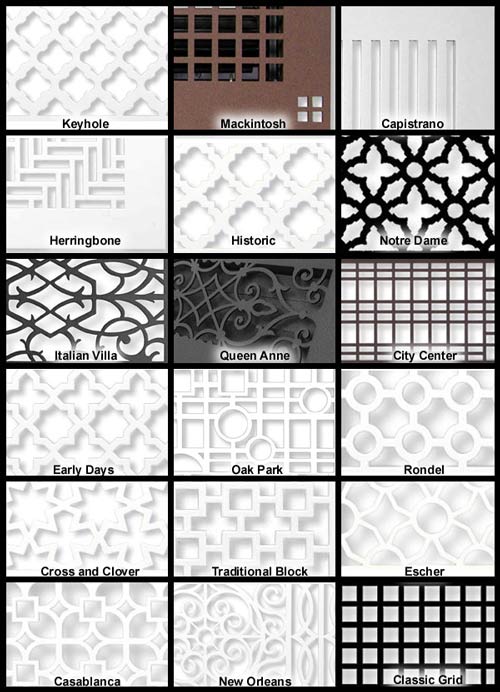 available patterns
